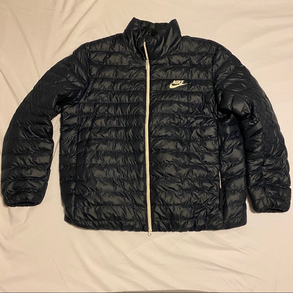 Nike Other - Nike Air Logo Puffer Jacket - XXL - Navy Blue